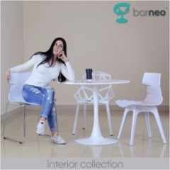 Стол Barneo T-3 Tulip style (RAL9003 белый, D80) в Кургане - kurgan.mebel24.online | фото 6