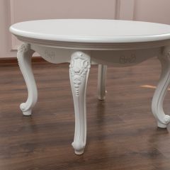 Стол журнальный круглый Мишель (белый матовый) в Кургане - kurgan.mebel24.online | фото 3