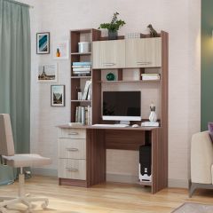 Стол компьютерный ПКС-5 Шимо темный/Шимо светлый в Кургане - kurgan.mebel24.online | фото