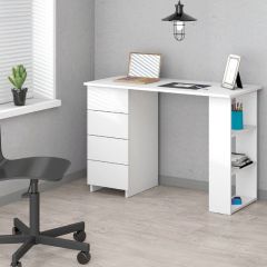 Стол письменный №3 (Белый Текстурный) в Кургане - kurgan.mebel24.online | фото