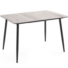 Стол раздвижной Корсика В1 (Бискайская сосна/черный) в Кургане - kurgan.mebel24.online | фото