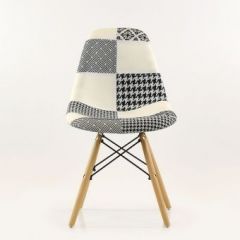 Стул Barneo N-12 Patchwork черно-белый в Кургане - kurgan.mebel24.online | фото 4