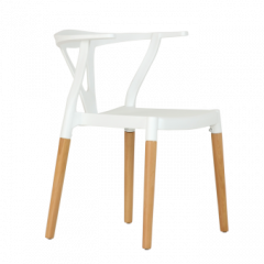 Стул Barneo N-218 Wishbone интерьерный кухонный белый в Кургане - kurgan.mebel24.online | фото