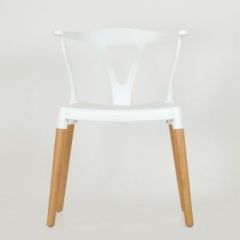 Стул Barneo N-218 Wishbone интерьерный кухонный белый в Кургане - kurgan.mebel24.online | фото 3