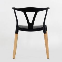 Стул Barneo N-218 Wishbone интерьерный кухонный черный в Кургане - kurgan.mebel24.online | фото 2