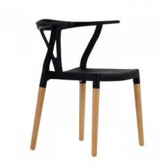 Стул Barneo N-218 Wishbone интерьерный кухонный черный в Кургане - kurgan.mebel24.online | фото