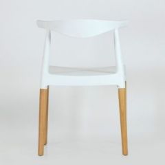 Стул Barneo N-219 Elbow интерьерный кухонный белый в Кургане - kurgan.mebel24.online | фото 2