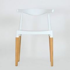 Стул Barneo N-219 Elbow интерьерный кухонный белый в Кургане - kurgan.mebel24.online | фото 3