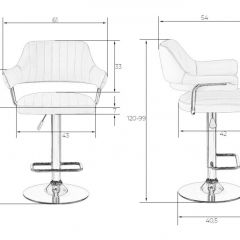 Стул барный DOBRIN CHARLY LM-5019 (белый) в Кургане - kurgan.mebel24.online | фото 2