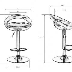 Стул барный DOBRIN DISCO LM-1010 (черный) в Кургане - kurgan.mebel24.online | фото 2