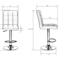 Стул барный DOBRIN KRUGER LM-5009 (черный) в Кургане - kurgan.mebel24.online | фото 2