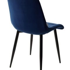 Стул CHIC BLUVEL-86 NAVY BLUE / черный каркас М-City в Кургане - kurgan.mebel24.online | фото 3