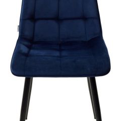 Стул CHIC BLUVEL-86 NAVY BLUE / черный каркас М-City в Кургане - kurgan.mebel24.online | фото 4