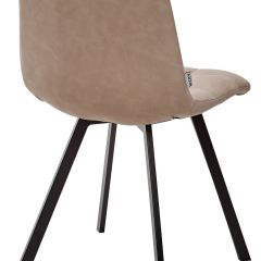 Стул CHILLI SQUARE RU-09 серо-бежевый винтаж, PU / черный каркас М-City в Кургане - kurgan.mebel24.online | фото 3