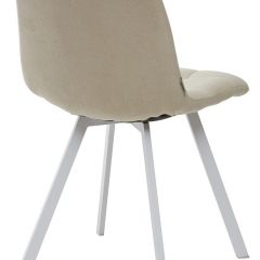 Стул CHILLI SQUARE UF860-01B бежевый, ткань/ белый каркас М-City в Кургане - kurgan.mebel24.online | фото 2