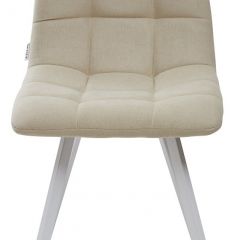 Стул CHILLI SQUARE UF860-01B бежевый, ткань/ белый каркас М-City в Кургане - kurgan.mebel24.online | фото 3
