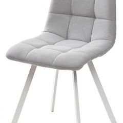 Стул CHILLI SQUARE UF860-02B серо-голубой, ткань/ белый каркас М-City в Кургане - kurgan.mebel24.online | фото