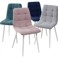 Стул CHILLI UF860-04B сиреневый, ткань/ белый каркас М-City в Кургане - kurgan.mebel24.online | фото 2