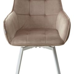Стул MAVERICK 360 град. поворот. BLUVEL-40 BEIGE/ белый каркас, М-City в Кургане - kurgan.mebel24.online | фото 7
