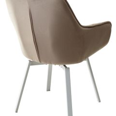 Стул MAVERICK 360 град. поворот. BLUVEL-40 BEIGE/ белый каркас, М-City в Кургане - kurgan.mebel24.online | фото 9