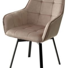 Стул MAVERICK 360 град. поворот. BLUVEL-40 BEIGE/ черный каркас, М-City в Кургане - kurgan.mebel24.online | фото