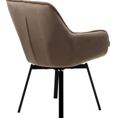 Стул MAVERICK 360 град. поворот. BLUVEL-40 BEIGE/ черный каркас, М-City в Кургане - kurgan.mebel24.online | фото 2