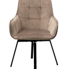 Стул MAVERICK 360 град. поворот. BLUVEL-40 BEIGE/ черный каркас, М-City в Кургане - kurgan.mebel24.online | фото 3