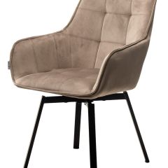 Стул MAVERICK 360 град. поворот. BLUVEL-40 BEIGE/ черный каркас, М-City в Кургане - kurgan.mebel24.online | фото 4