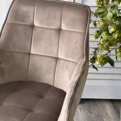 Стул MAVERICK 360 град. поворот. BLUVEL-40 BEIGE/ черный каркас, М-City в Кургане - kurgan.mebel24.online | фото 6