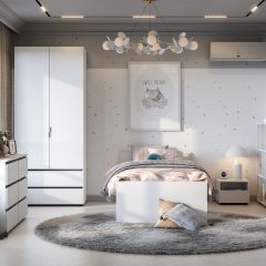 Токио Шкаф двухстворчатый с двумя ящиками в Кургане - kurgan.mebel24.online | фото 3