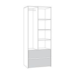 Торонто Шкаф для одежды 13.333 в Кургане - kurgan.mebel24.online | фото 2