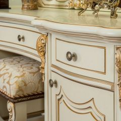 Туалетный стол + Зеркало Мона Лиза (крем) в Кургане - kurgan.mebel24.online | фото 4
