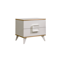 Тумба прикроватная Диора слоновая кость/золото (ДТП-1) в Кургане - kurgan.mebel24.online | фото