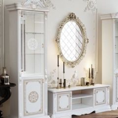 Тумба ТВ (12.301) Грация (белый/золото) в Кургане - kurgan.mebel24.online | фото 2