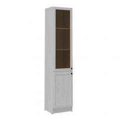 ВЕСТА ВГПС-1 Пенал с витриной МДФ Ясень анкор светлый в Кургане - kurgan.mebel24.online | фото