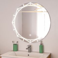 Зеркало Алжир 700 с подсветкой Домино (GL7033Z) в Кургане - kurgan.mebel24.online | фото 3