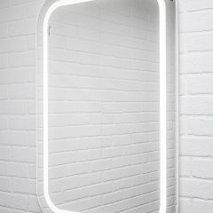 Зеркало Elis 100 white с подсветкой Sansa (SEe1045Z) в Кургане - kurgan.mebel24.online | фото 3