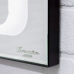 Зеркало Galaxy 100 black с подсветкой Sansa (SG1057Z) в Кургане - kurgan.mebel24.online | фото 3