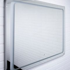 Зеркало Galaxy 120 alum с подсветкой Sansa (SG1010Z) в Кургане - kurgan.mebel24.online | фото 2