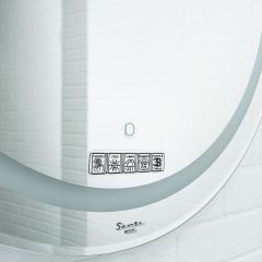 Зеркало Gia 75 white с подсветкой Sansa (SGa1044Z) в Кургане - kurgan.mebel24.online | фото 4