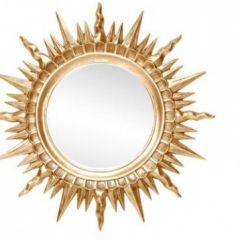 Зеркало круглое золото (1810(1) в Кургане - kurgan.mebel24.online | фото 1