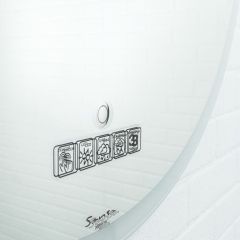 Зеркало Moon 72 white с подсветкой Sansa (SMo1046Z) в Кургане - kurgan.mebel24.online | фото 4