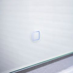Зеркало Quadro 100 alum (линза) с подсветкой Sansa (SQL1030Z) в Кургане - kurgan.mebel24.online | фото 7