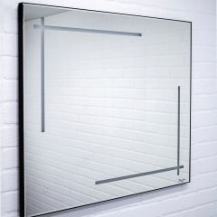 Зеркало Ray 90 black с подсветкой Sansa (SR1036Z) в Кургане - kurgan.mebel24.online | фото 2