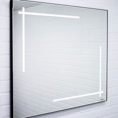 Зеркало Ray 90 black с подсветкой Sansa (SR1036Z) в Кургане - kurgan.mebel24.online | фото 3