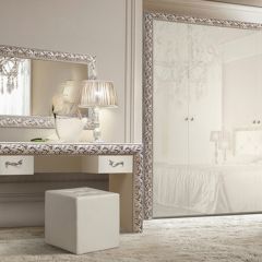 Зеркало Тиффани Premium слоновая кость/серебро (Ф/01(П) в Кургане - kurgan.mebel24.online | фото 2
