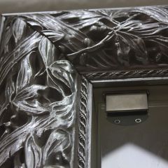 Зеркало Тиффани Premium слоновая кость/серебро (Ф/01(П) в Кургане - kurgan.mebel24.online | фото 4