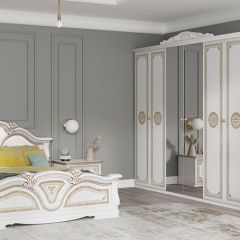 Зеркало в раме (12.150) Грация (белый/золото) в Кургане - kurgan.mebel24.online | фото 2
