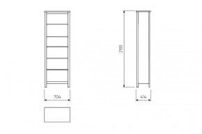 2.08.07.110.6 САГА стеллаж 70 темно-бирюзовый RU в Кургане - kurgan.mebel24.online | фото