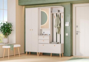 АФИНА Прихожая (модульная) кашемир серый в Кургане - kurgan.mebel24.online | фото 1